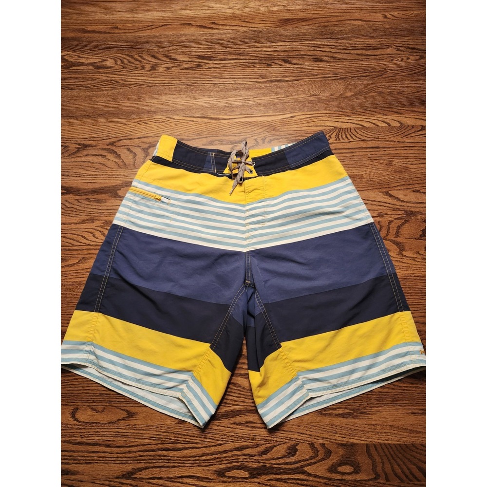 Patagonia Board Shorts Mens 32 Multicolor‎ Striped Swim Trunks Beach Swimwear